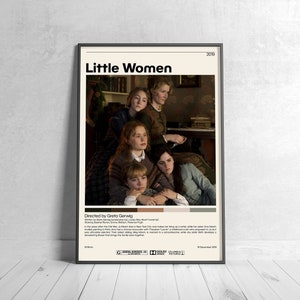 Little Women | Greta Gerwig, Minimalist Movie Poster, Vintage Retro Art Print, Custom Poster, Wall Art Print, Home Decor