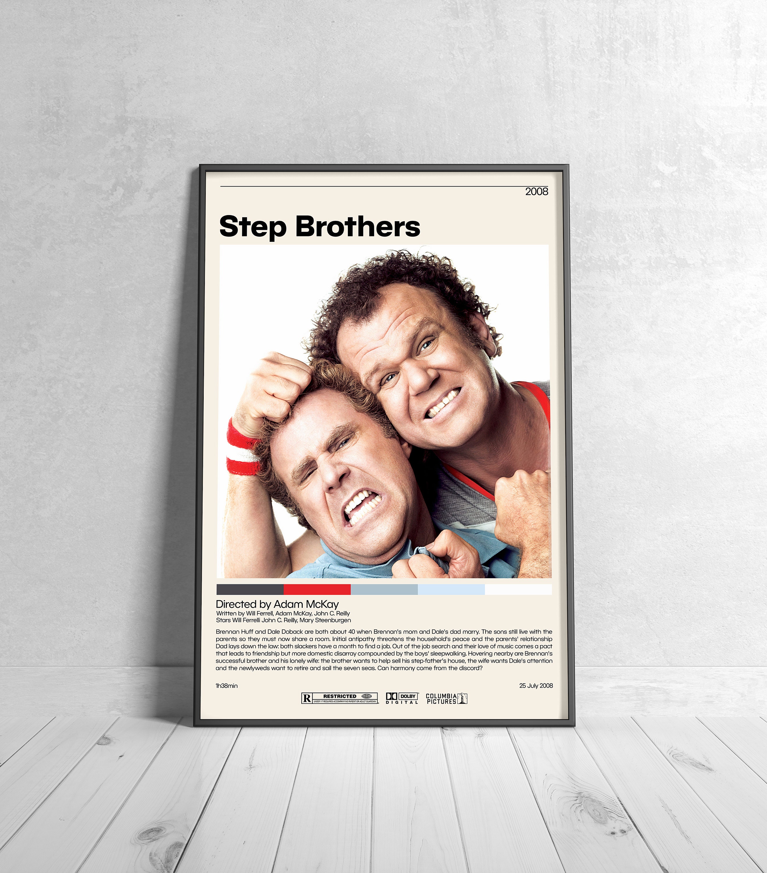 Step Brothers Movie Poster Framed and Ready to Hang. 