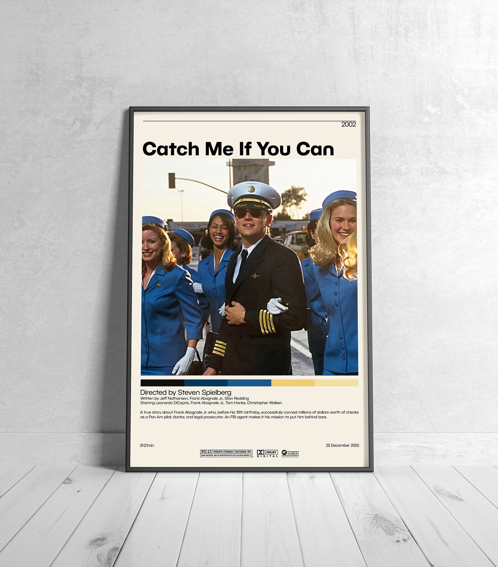 Catch Me If You Can Poster Steven Spielberg Minimalist Movie Etsy
