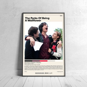 The Perks Of Being A Wallflower Poster |  Stephen Chbosky, Minimalist Movie Poster, Vintage Retro Art Print, Custom Poster, Wall Art Print,