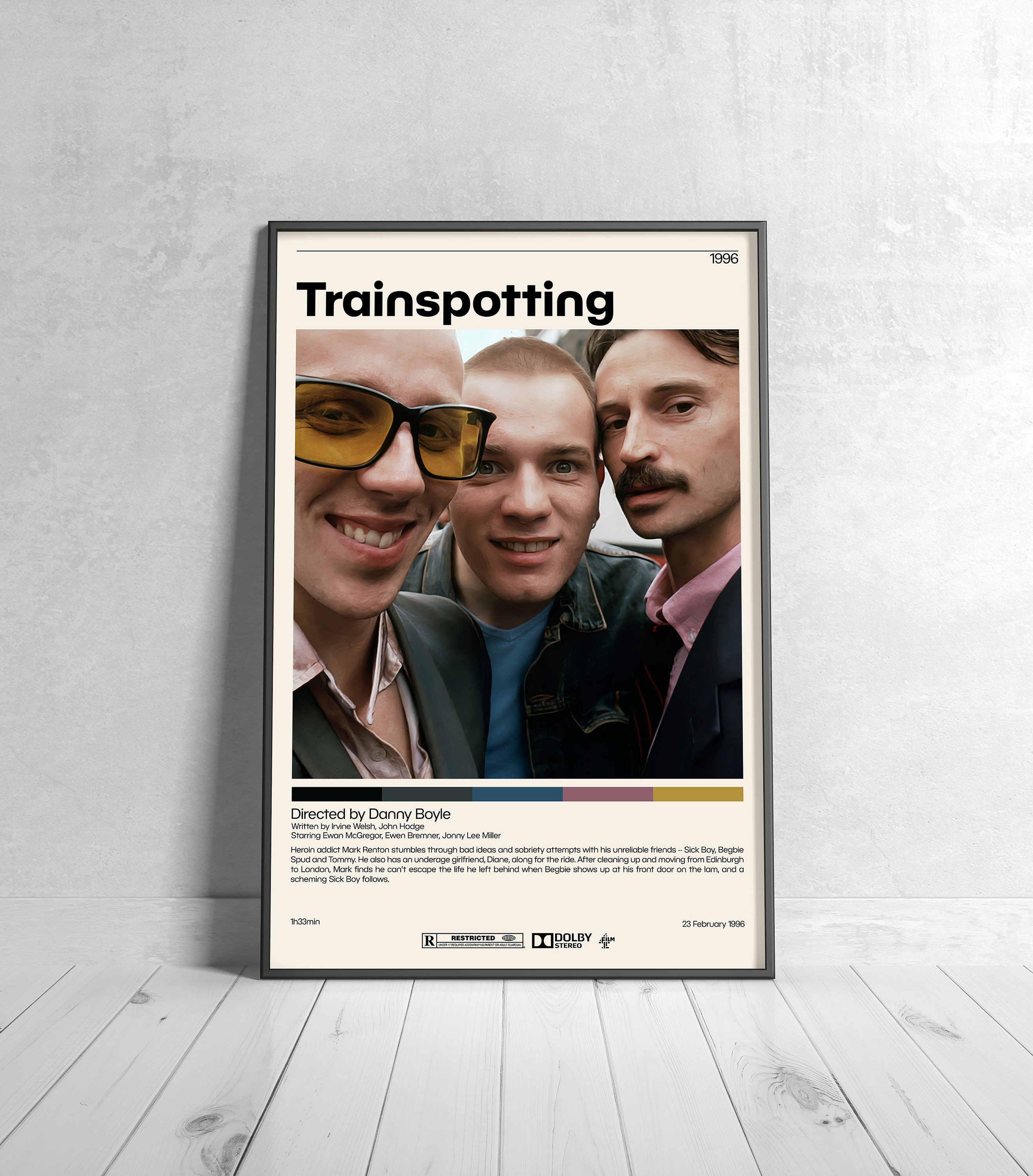 Trainspotting Poster Danny Boyle Minimalist Movie Poster