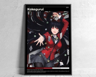 kakegurui stickers etsy