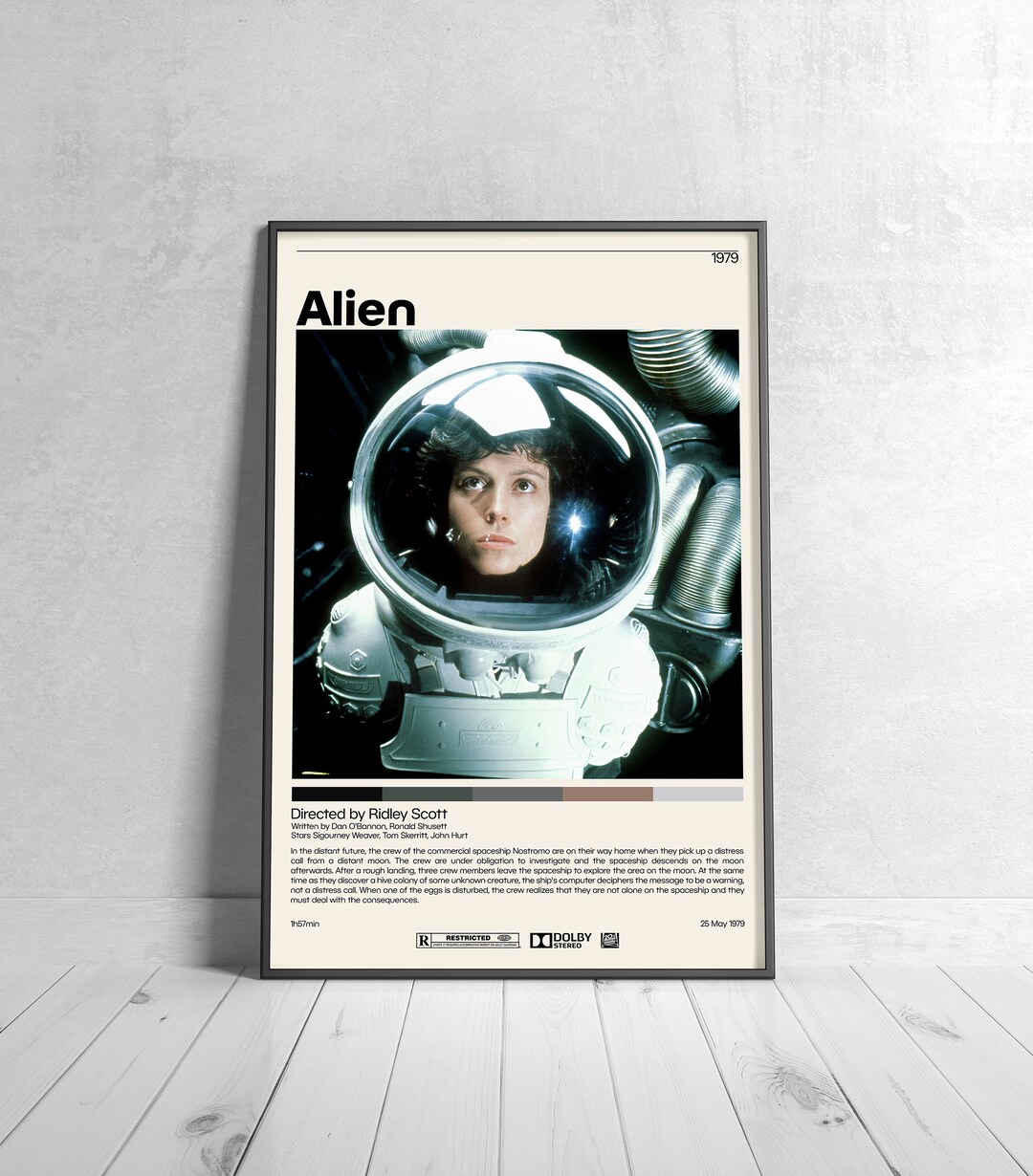 Alien Poster Ridley Scott Minimalist Movie Poster Vintage - Etsy