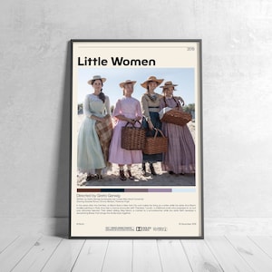 Little Women | Greta Gerwig, Minimalist Movie Poster, Vintage Retro Art Print, Custom Poster, Wall Art Print, Home Decor