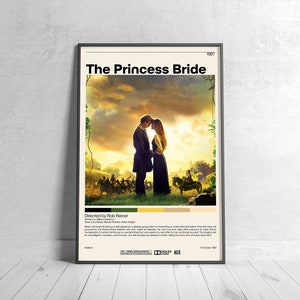 The Princess Bride Poster | Rob Reiner,  The Princess Bride Minimalist Movie Poster, Vintage Retro Art Print, Custom Poster, Wall Art Print