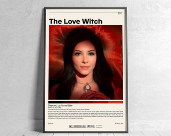 The Love Witch | Anna Biller, Minimalist Movie Poster, Vintage Retro Art Print, Custom Poster, Wall Art Prin, Home Decor