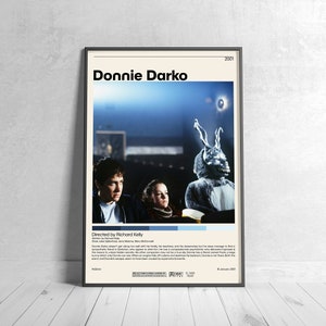 Donnie Darko Affiche | Richard Kelly, Affiche de film minimaliste, Impression d’art rétro vintage, Affiche personnalisée, Impression d’art mural, Décoration intérieure