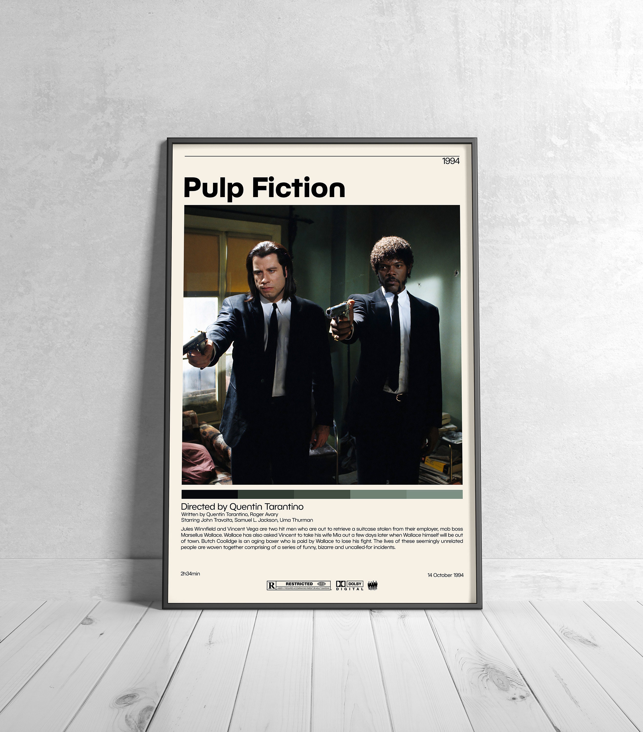 Pulp Fiction Vincent Vega Bathroom Poster (24x36) – craftoriumshop