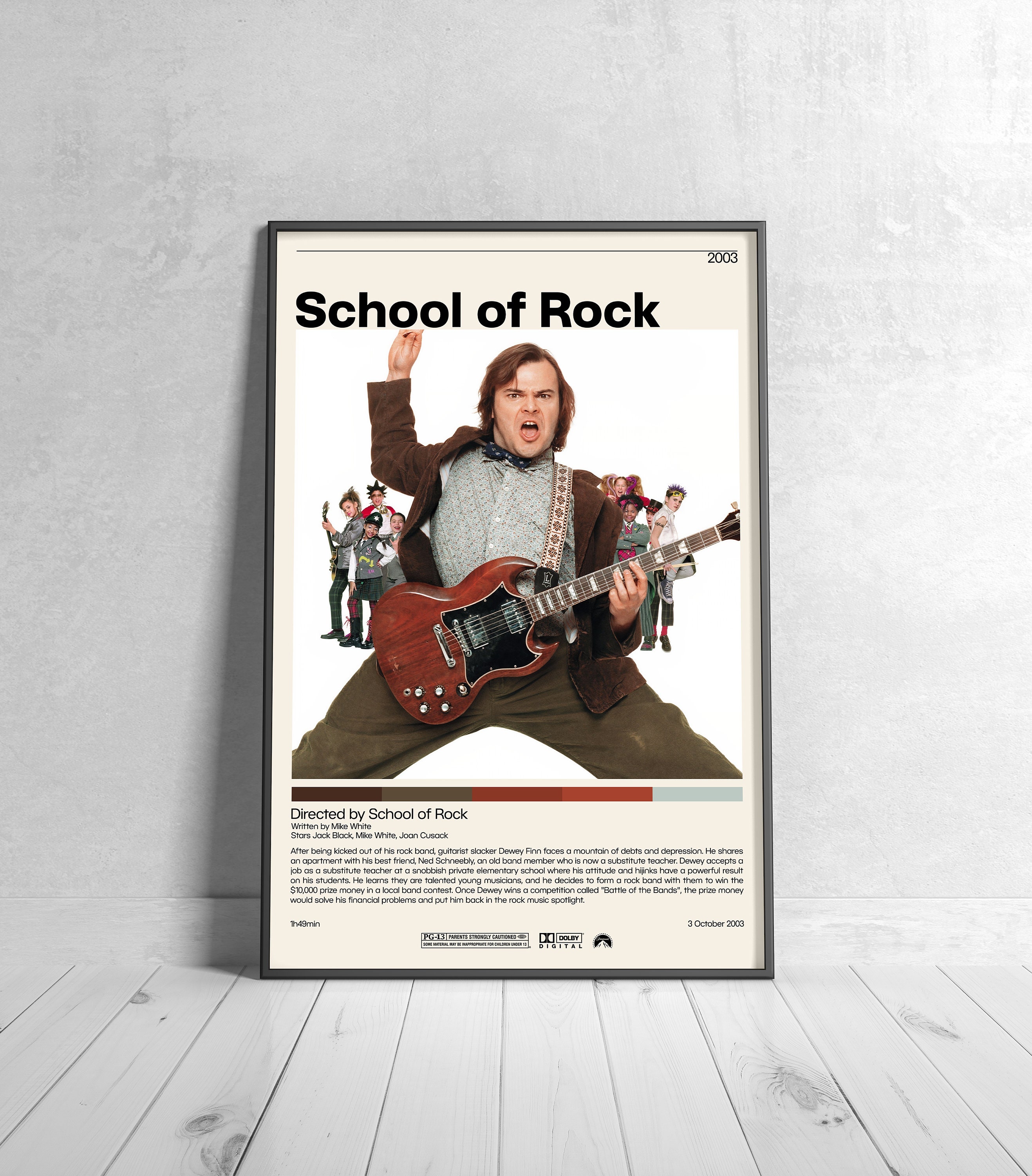 SCHOOL OF ROCK JACK BLACK Poster for Sale by Party Shirts Co
