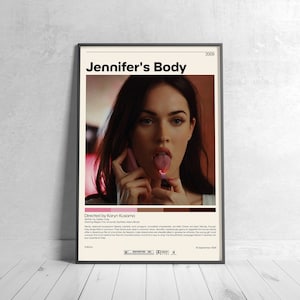 Jennifer's Body Poster | Karyn Kusama, Minimalist Movie Poster, Vintage Retro Art Print, Custom Poster, Wall  Art Print, Home Decor