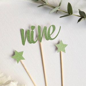 Cake topper for children&#39;s birthdays; Nine; Nine; 9 Birthday