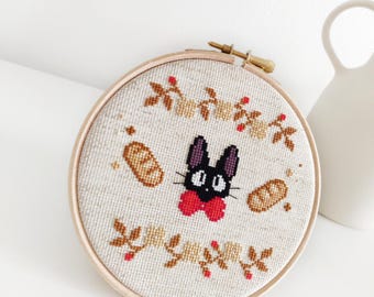 Embroidery Pattern, Cross Stitch, Kiki's Delivery Service, Jiji