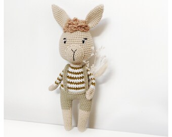 Rio, the baby alpaca | Crochet Pattern | Amigurumi | Handmade toy | Children's Gift | Crochet Animal | Alpaca | Llama | Fall ENG/FR