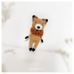Caramel, der Herbstfuchs | Häkelmuster | Amigurumi | Handgefertigtes Spielzeug | Kindergeschenk | Tierhaken | Fuchs | Fuchs | Herbst ENG/FR