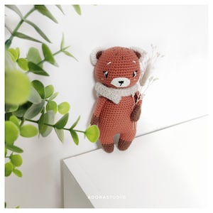 Khusi the red panda | Crochet Pattern | Amigurumi | Handmade toy | Children's Gift | Animal Hook | Panda | Red Panda | Bear ENG/FR