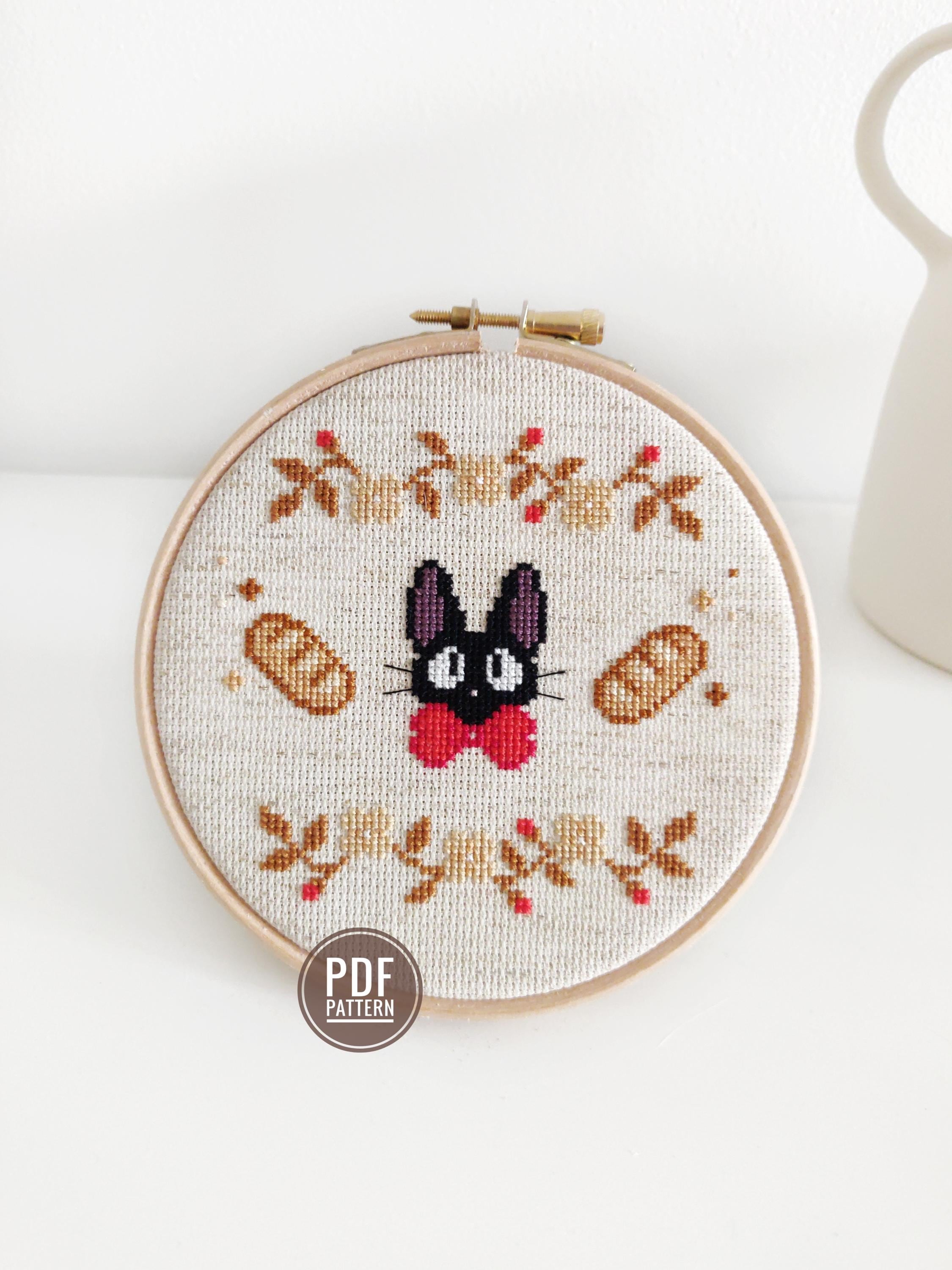 Embroidery Pattern, Cross Stitch, Kiki's Delivery Service, Jiji
