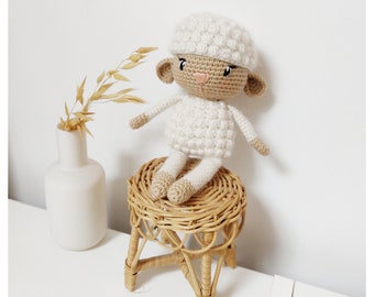 Fluffy, le petit mouton l | Crochet Pattern | Amigurumi | Handmade toy | Children's Gift | Crochet Animal | Sheep | Mouton | Lamb ENG/FR