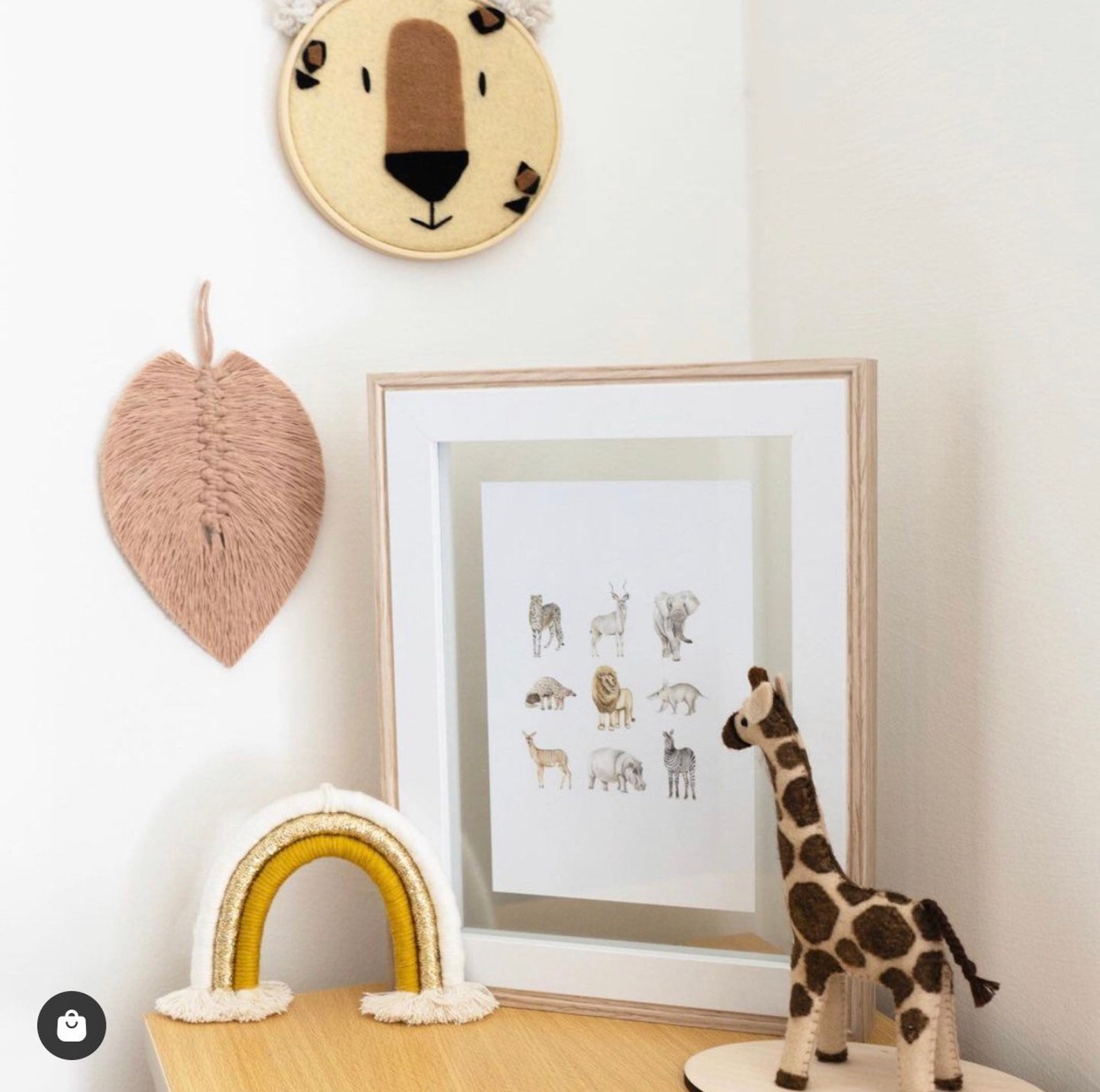 Cabeza de leopardo colgante dormitorio temático de la selva | Etsy