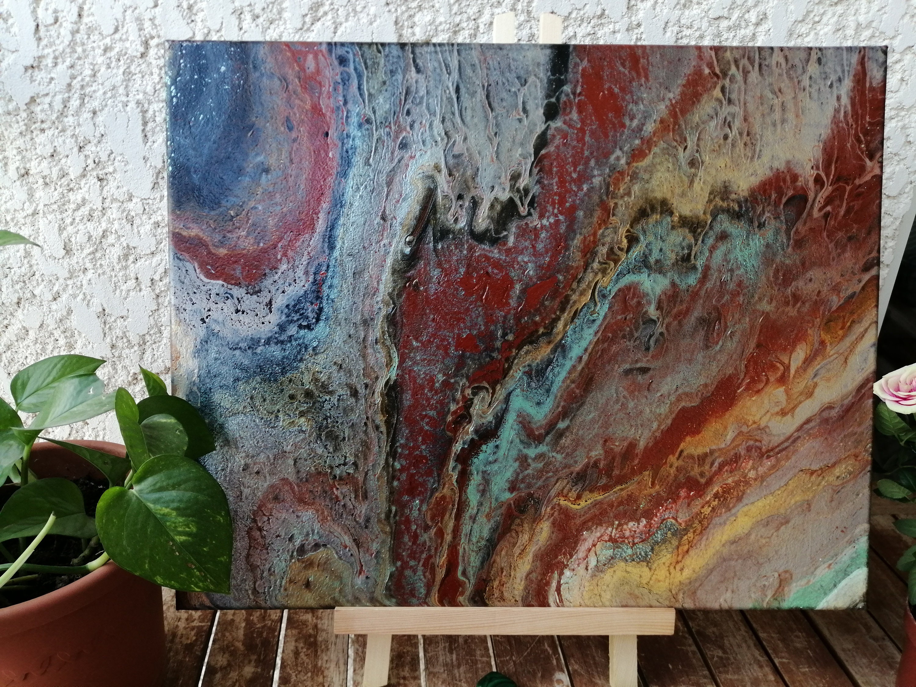 Tableau Pouring Acrylique