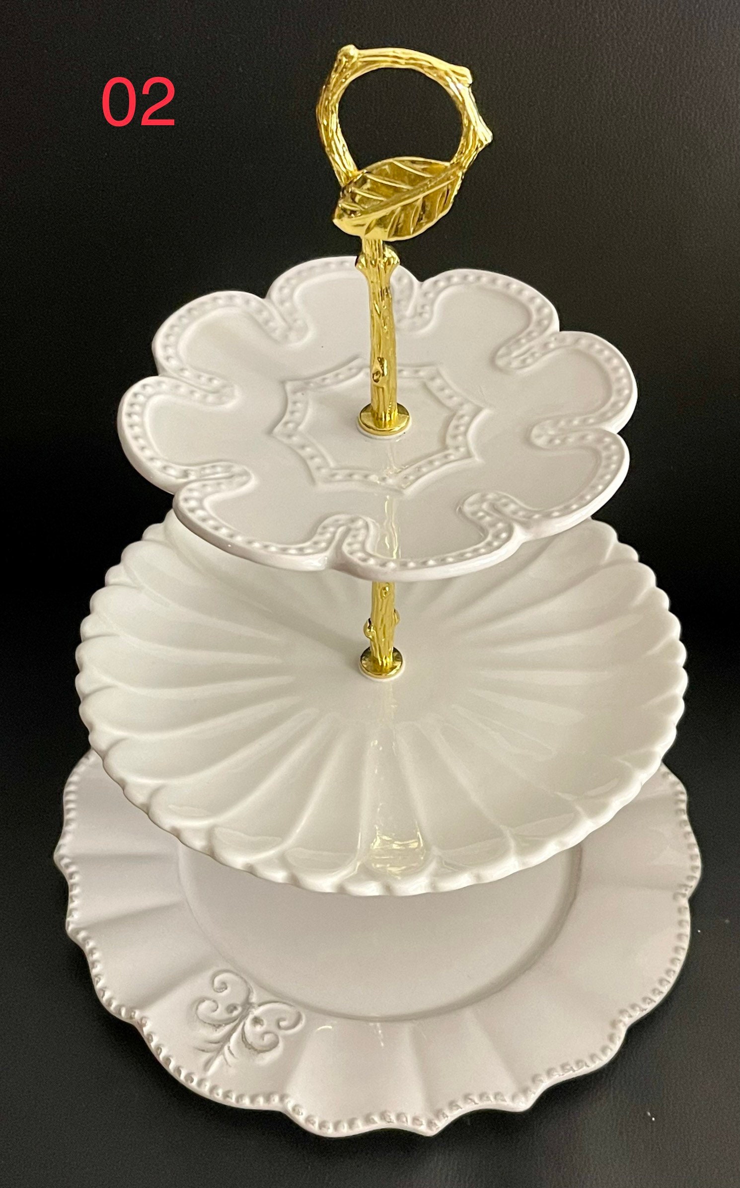 3 Tier Tea Cup Stand Etsy