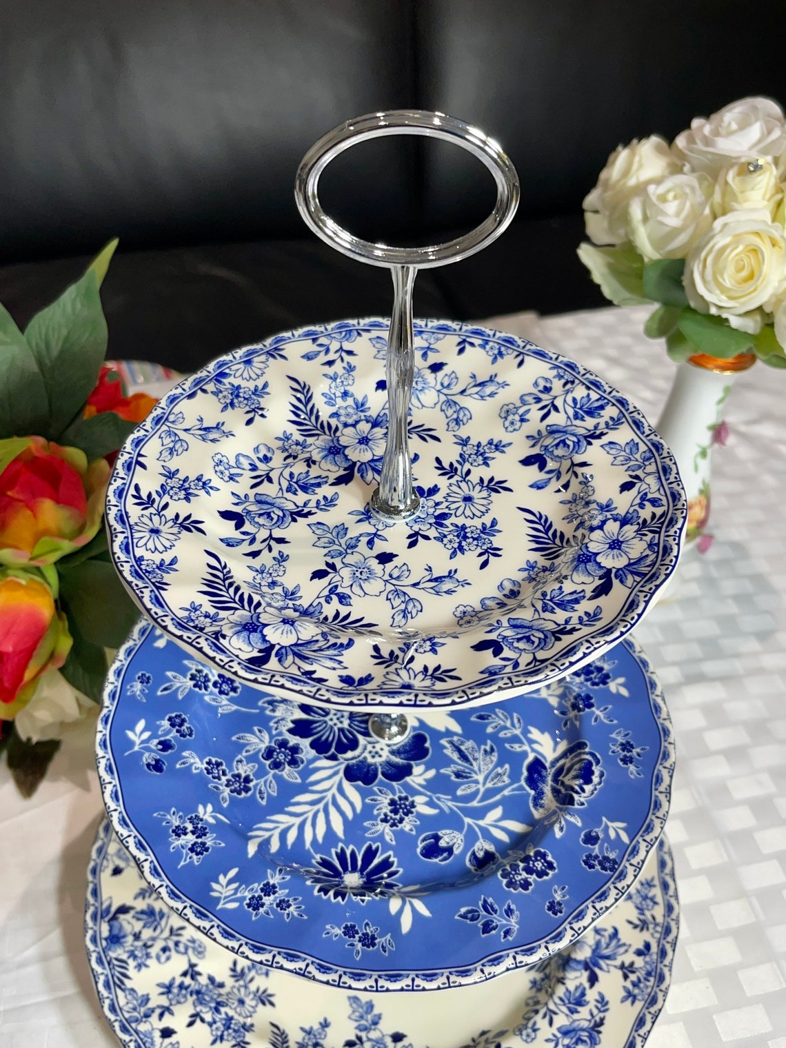 Beautiful Johnson Brothers Devon Cottage Large Threetiered Etsy Canada