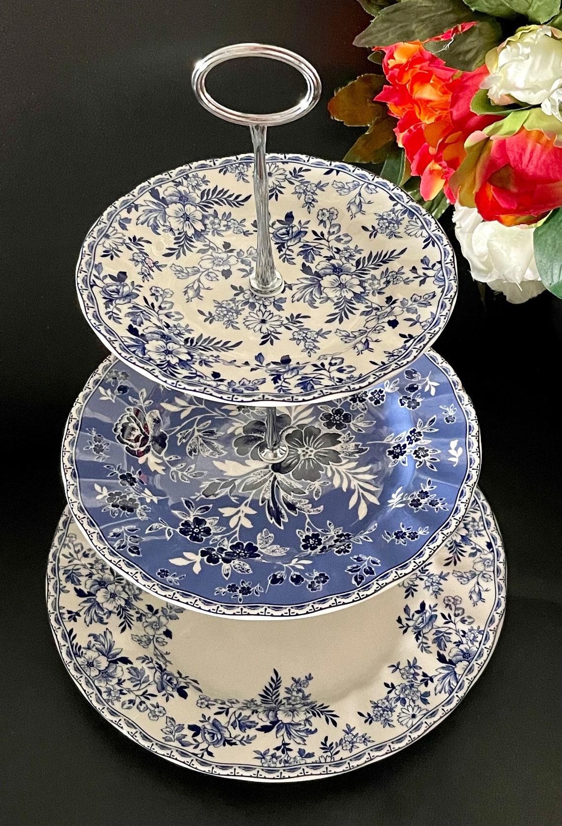 Beautiful Johnson Brothers Devon Cottage Large Threetiered Etsy Canada