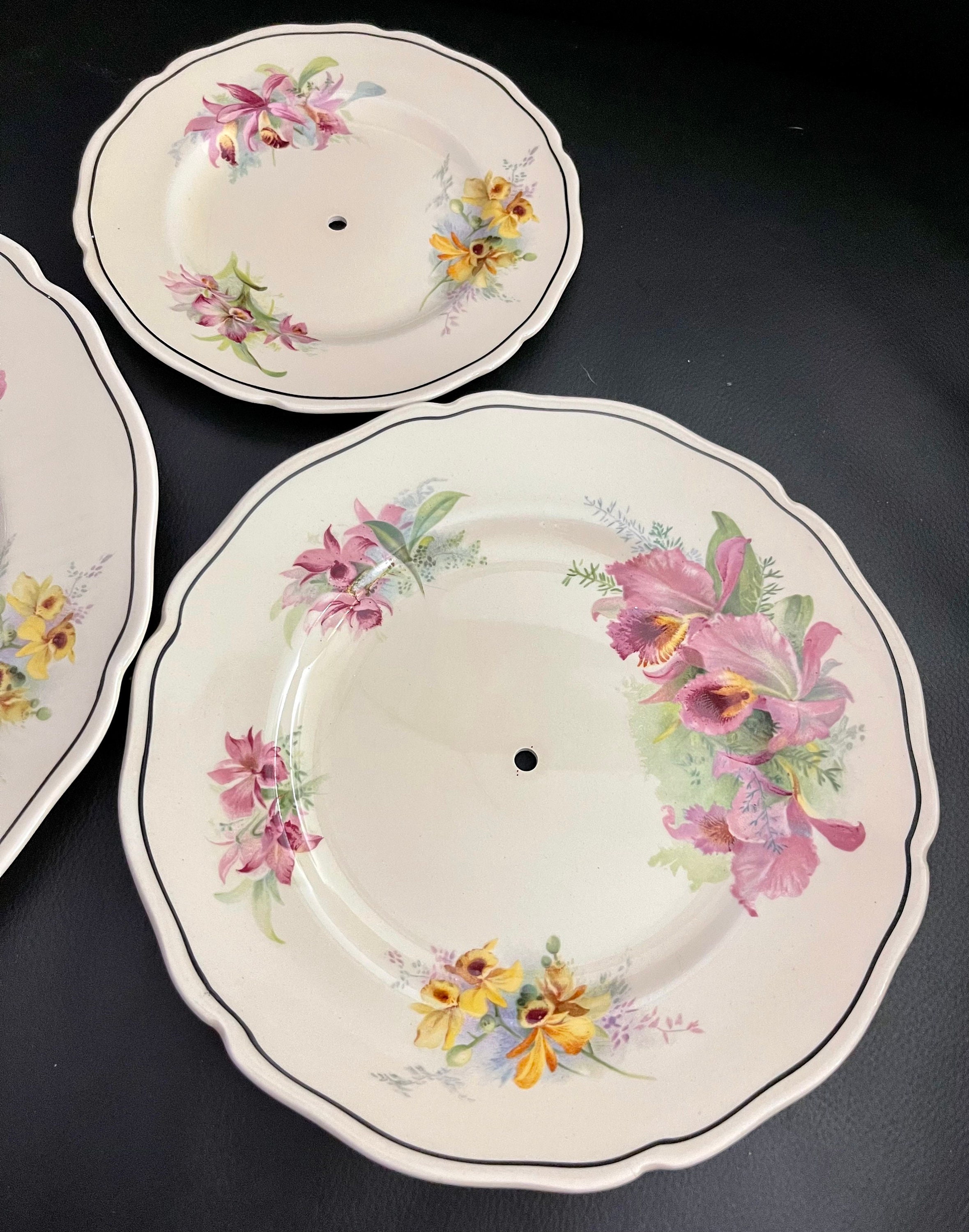 Beautiful Royal Doulton Orchid D5215 3tiered Cake Stand Etsy Australia