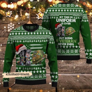 Military themed christmas sweater shop