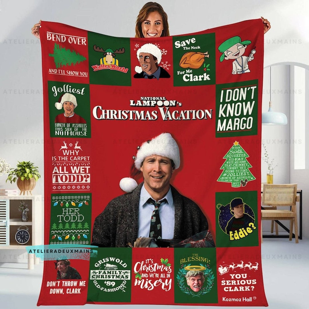 National Lampoon's Christmas Vacation Clark Griswold Blanket, Christmas