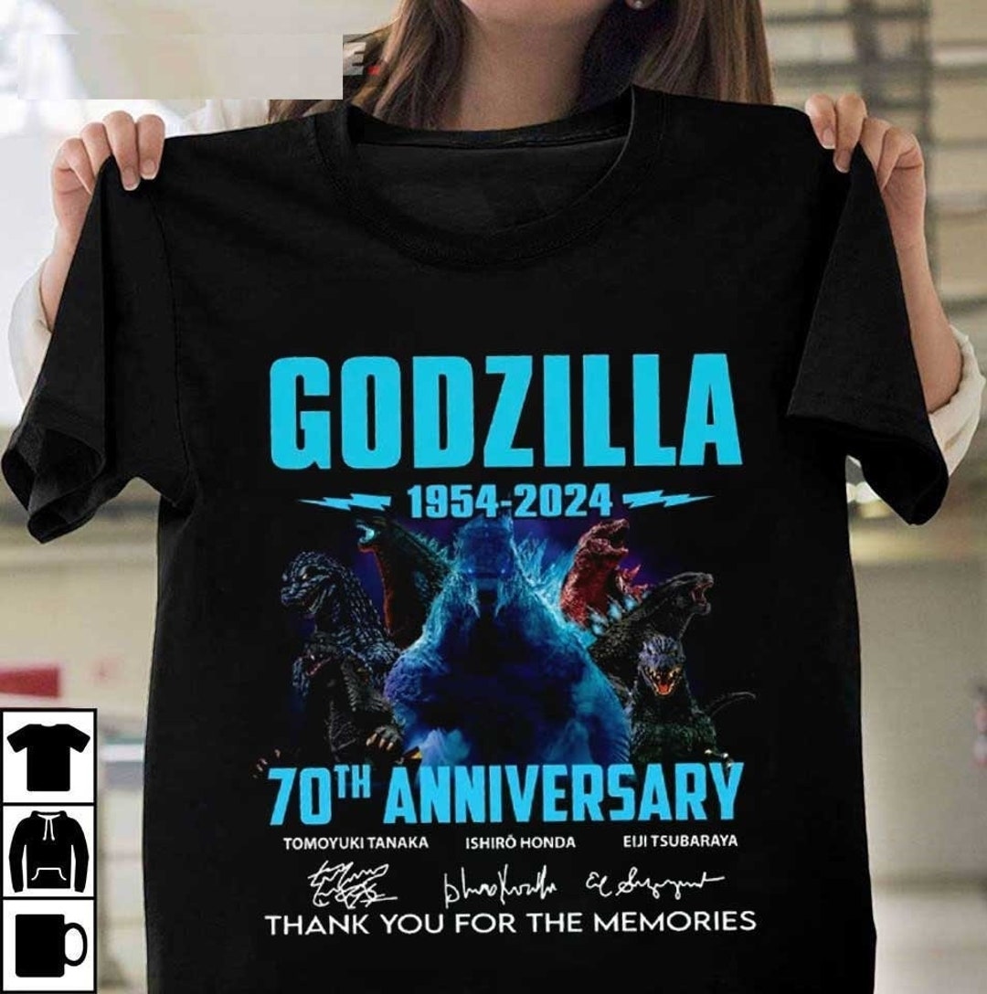 Godzilla 1954 2024 70th Anniversary Thank You for the Memories T-shirt ...