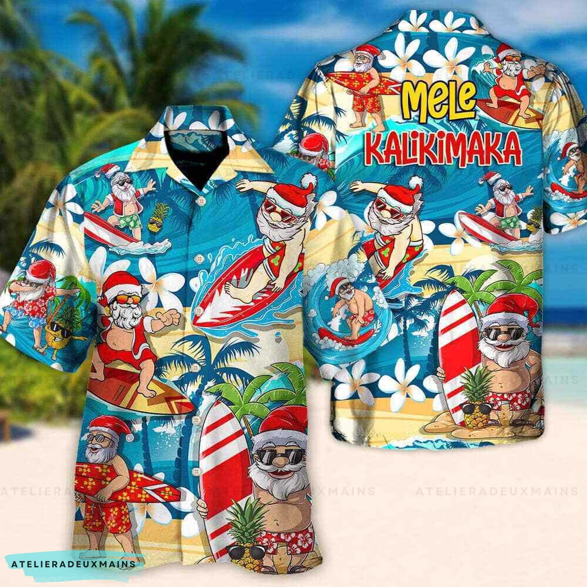 Mens christmas sales hawaiian shirts