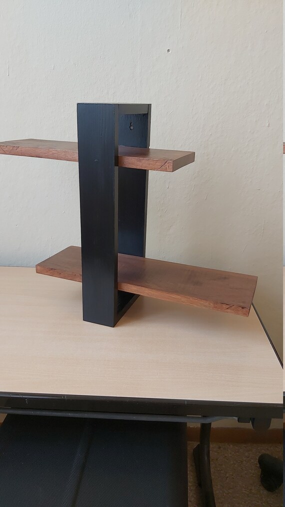 Wall shelf with 2 levels Etsy