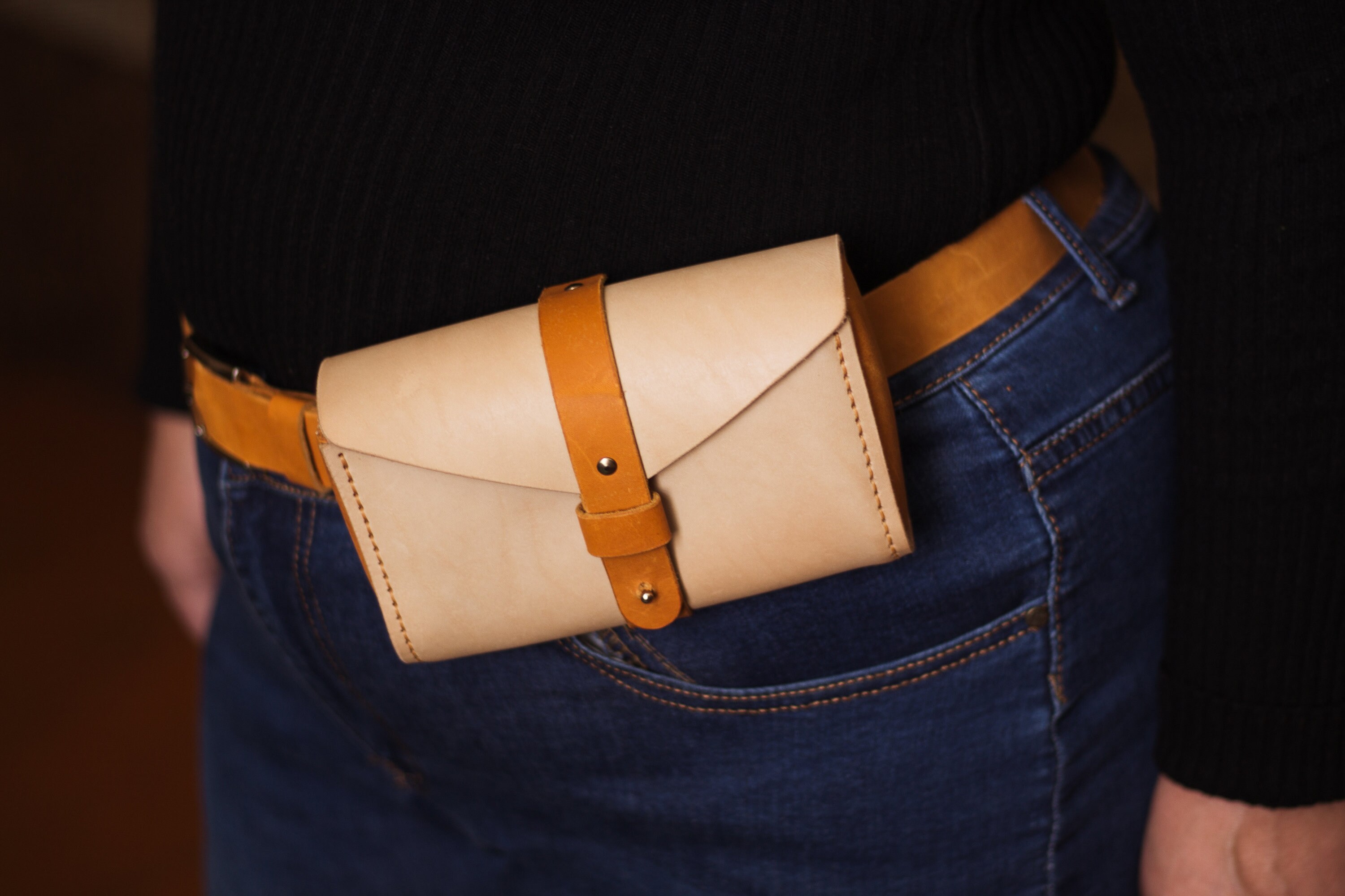 Leather bag/Pattern pdf/Template/Belt pouch/Leather Etsy