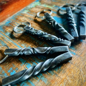 Forged Steel Keychain