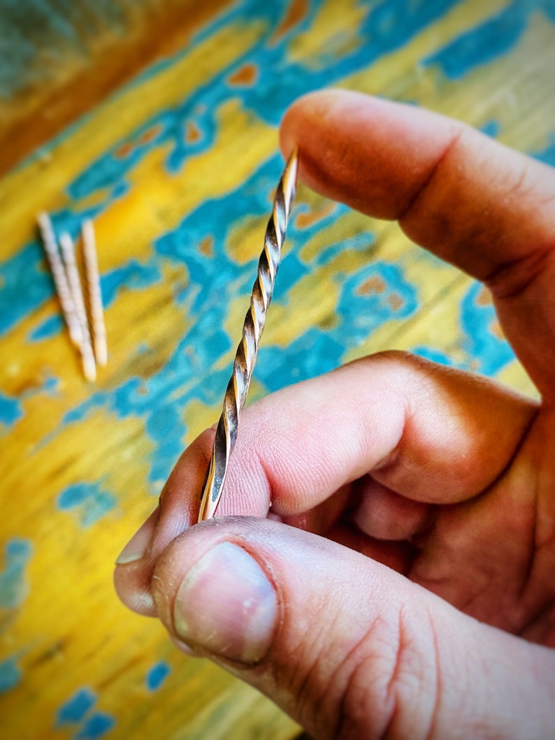Cowboy Copper Toothpick Twisted Etsy