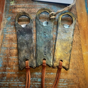 Hand Forged Personalized Bottle Openers