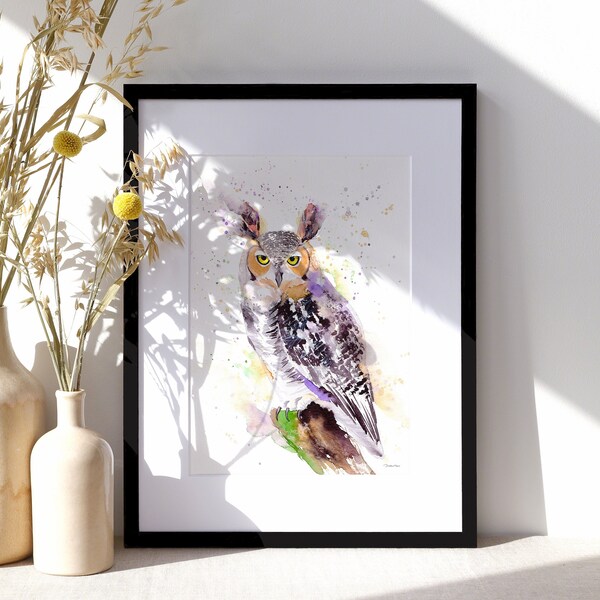 Owl Wall Art Etsy UK