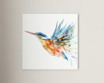 Kingfisher Print | Wall Art for the home | Great gift idea | Home decor | Canvas | Fine art #15