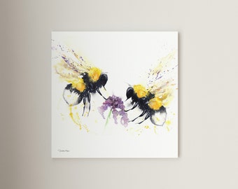 Bee Print | Wall Art for the home | Mother's Day gift idea | Home decor | Canvas | Fine art print #91