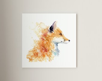 Fox Print | Wall Art for the home | Great gift idea | Home decor | Canvas | FIne Art Print #09