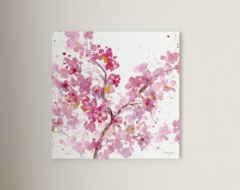 Cherry Blossom Flower Print | Wall Art for the home | Great gift idea | Home decor | Fine art | Canvas #10