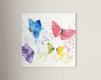 Butterflies Print | Wall Art for the home | Great Christmas gift idea | Home decor | Canvas | Fine art print #86