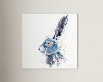 Hare Print | Wall Art for the home | Great gift idea | Home decor | Canvas | Fine art #48