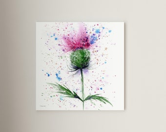 Thistle Print | Wall Art for the home | Great gift idea | Home decor | Fine art | Canvas #16