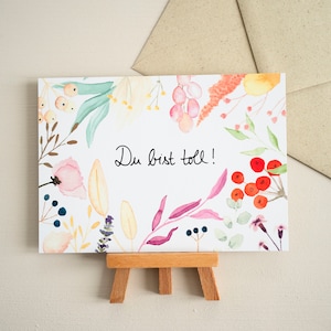 Postkarte "Du bist toll"