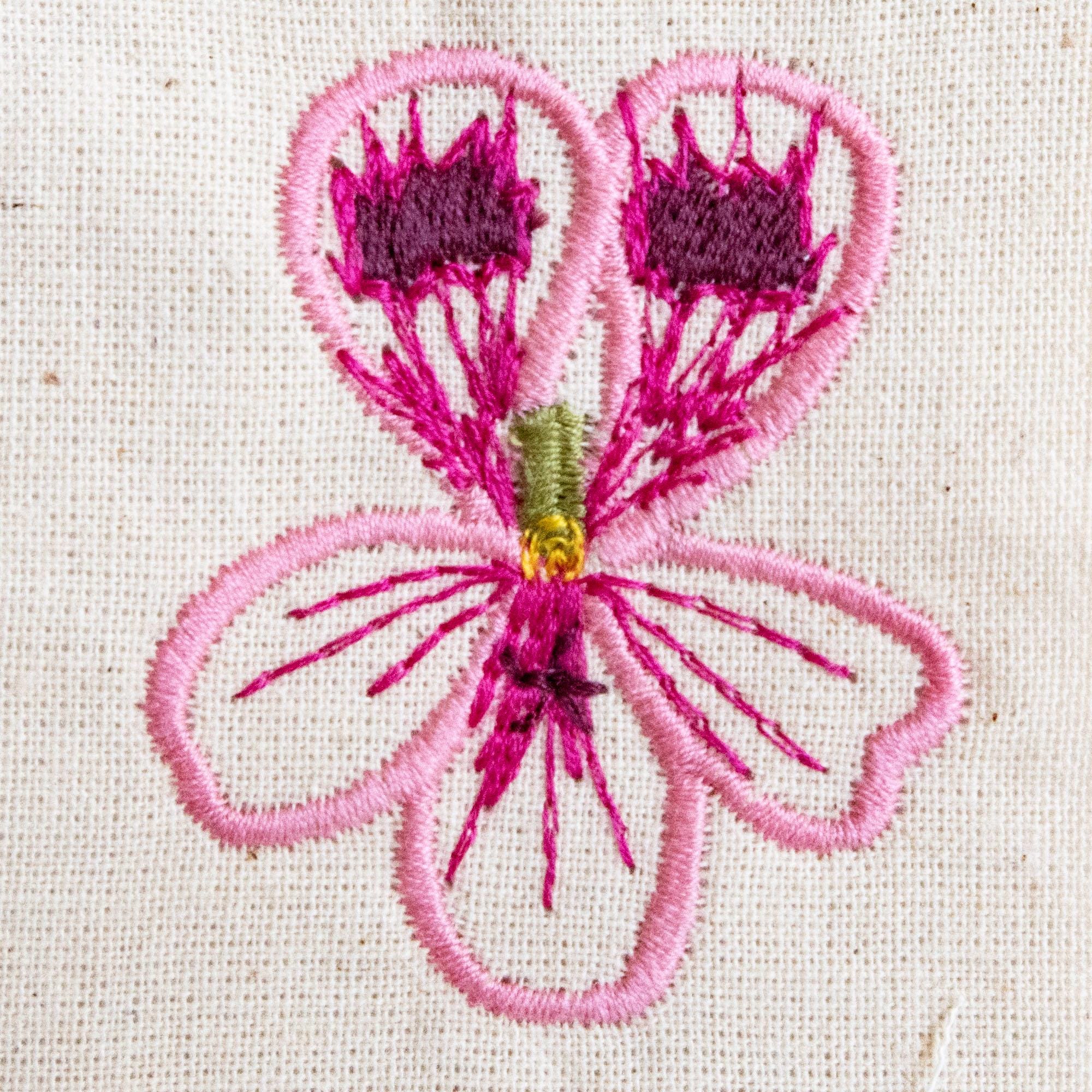 Geranium Machine Embroidery Design - Etsy