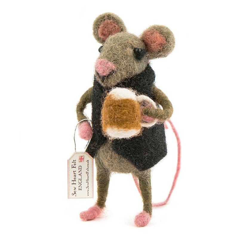 More Designs on www.giftspecialslive.co.uk Free Shipping Festival Felt Mouse By Sew Heart Felt