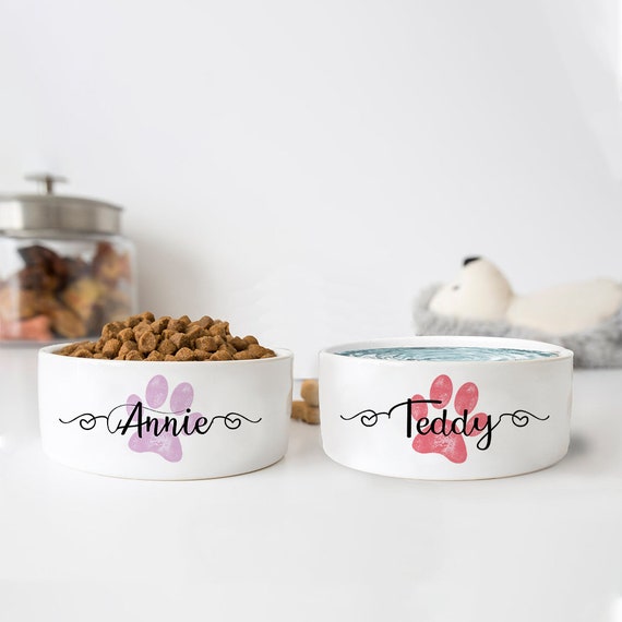 Ceramic dog hot sale food storage