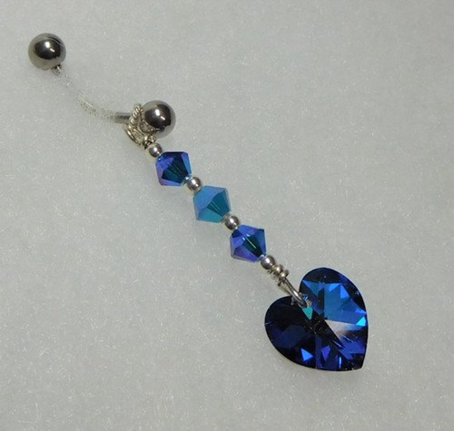 VCH piercing VCH Jewelry Blue Belly Ring Intimate Body Etsy