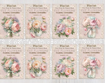 Mayplous Vintage Flower Decorative Paper - 3 Packs For Scrapbooking, Journals, Cards & Crafts - 5.8x4.1 Inch Matte Paper With Sticky Back - View #10